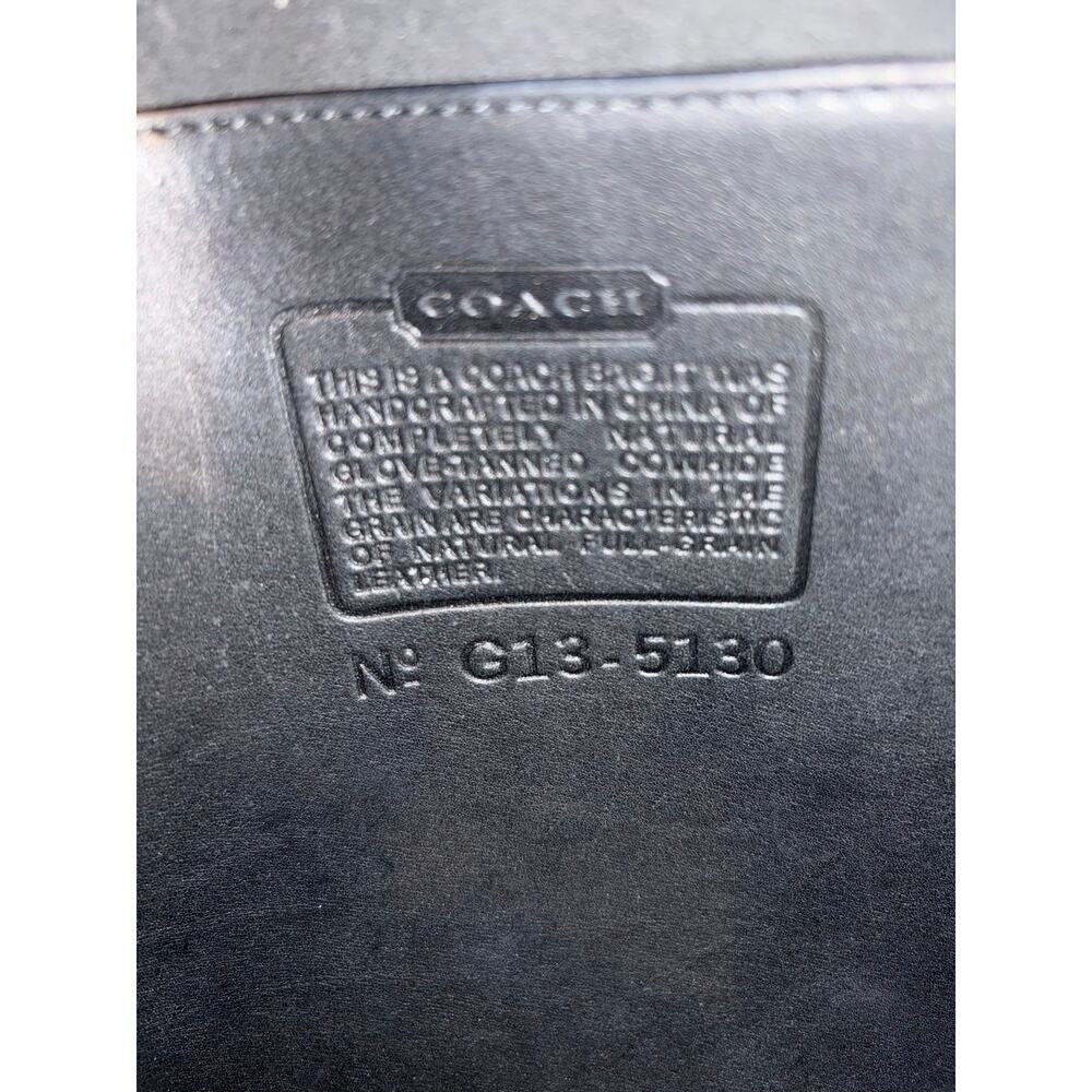 Vintage Coach Station Bag 5130 Black Leather Cleaned & Conditioned - Picture 8 of 8